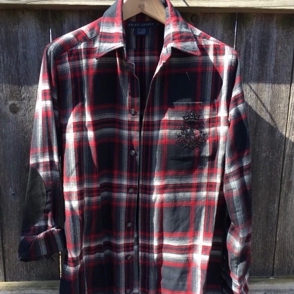 Ralph Lauren Plaid Tunic with Crest - Picture 2 of 5